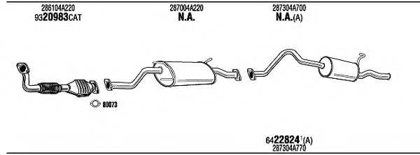 WALKER HY35002 Система випуску ОГ