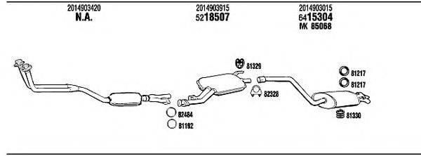 WALKER MB30044A Система випуску ОГ