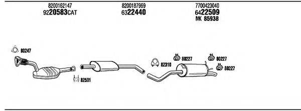 WALKER REH11489B Система випуску ОГ