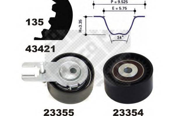 AUTOKIT 045113 Комплект ременя ГРМ