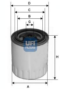 CROSLAND FILTERS 5036 Паливний фільтр