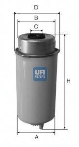 CROSLAND FILTERS 6014 Паливний фільтр