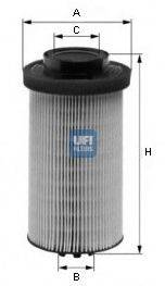 CROSLAND FILTERS 4026 Паливний фільтр