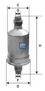 LUCAS ELECTRICAL F203 Паливний фільтр