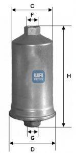 CROSLAND FILTERS 6707 Паливний фільтр