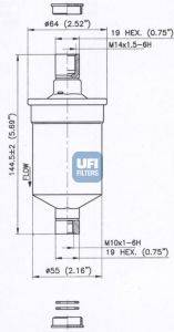 BOSCH 71018 Паливний фільтр