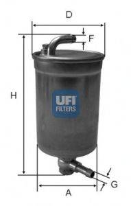 CROSLAND FILTERS 5134 Паливний фільтр