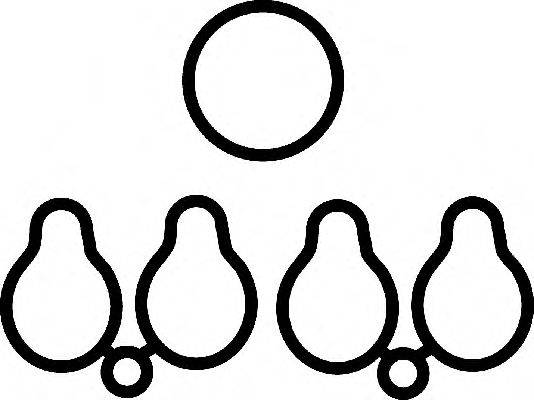 CITROEN/PEUGEOT 0348F0 Прокладка, впускний колектор