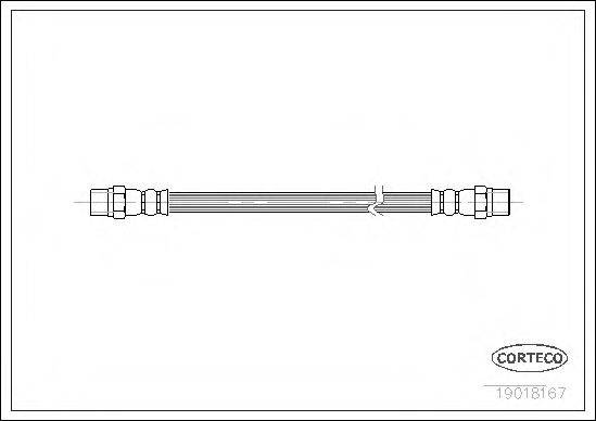 PIRELLI 13347 Гальмівний шланг