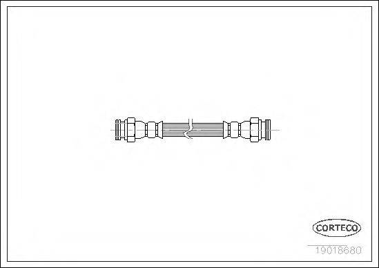 PIRELLI 14754 Гальмівний шланг