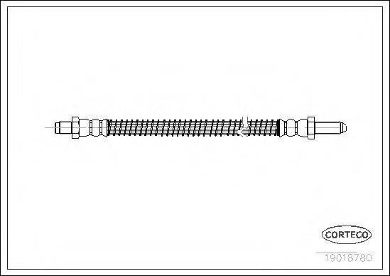 PIRELLI 14539 Гальмівний шланг