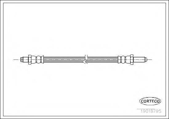 PIRELLI 14980 Гальмівний шланг