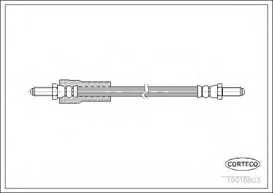 PIRELLI 12717 Гальмівний шланг