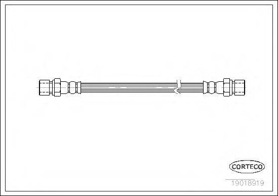 PIRELLI 14168 Гальмівний шланг