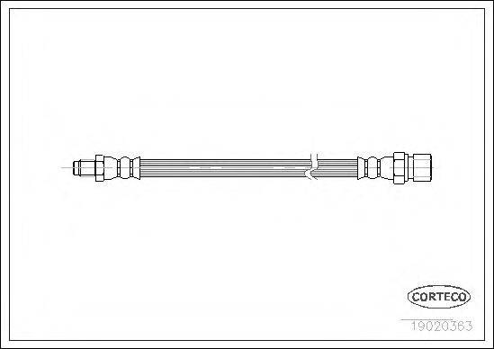 PIRELLI 14206 Гальмівний шланг