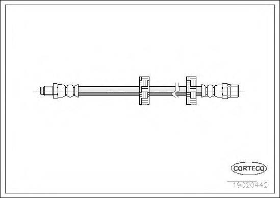 PIRELLI 12215 Гальмівний шланг