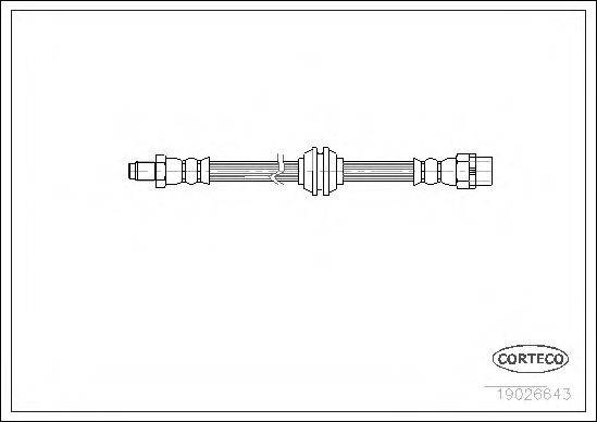 PIRELLI 12370 Гальмівний шланг