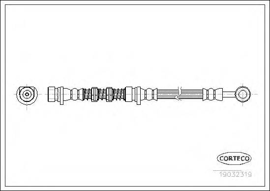 PIRELLI 22551 Гальмівний шланг