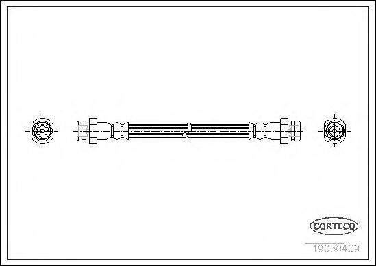 PIRELLI 14739 Гальмівний шланг