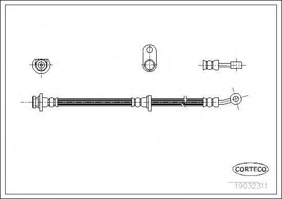 PIRELLI 31020 Гальмівний шланг