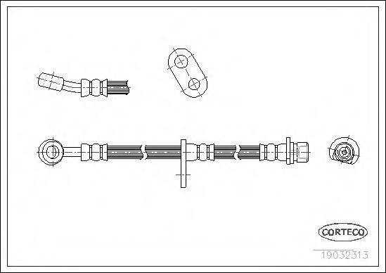 PIRELLI 31021 Гальмівний шланг