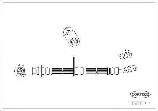 PIRELLI 31022 Гальмівний шланг