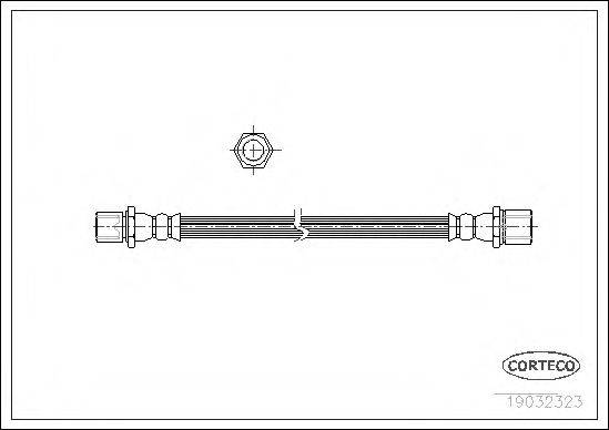 PIRELLI 14573 Гальмівний шланг