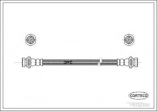 PIRELLI 14584 Гальмівний шланг