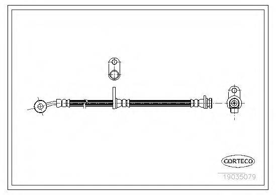 HONDA 01464S0X000 Гальмівний шланг