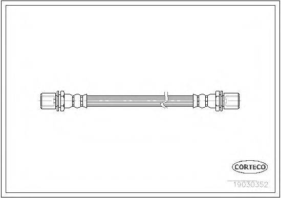 PIRELLI 14793 Гальмівний шланг