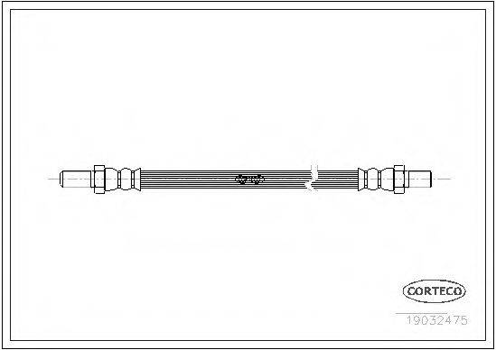 OPEL 2685989 Гальмівний шланг
