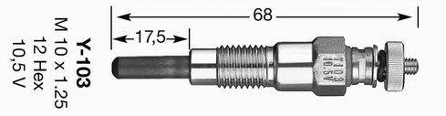 LUCAS ELECTRICAL HDS248 Свічка розжарювання
