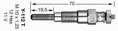 LUCAS ELECTRICAL HDS243 Свічка розжарювання