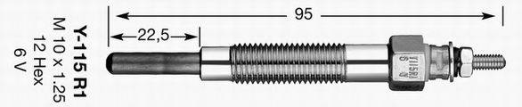 LUCAS ELECTRICAL HDS270 Свічка розжарювання