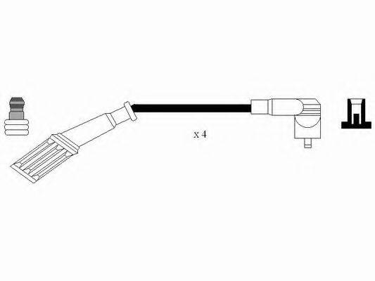 BOSCH B 076 Комплект дротів запалювання