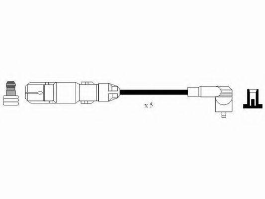 LUCAS DKC262 Комплект дротів запалювання
