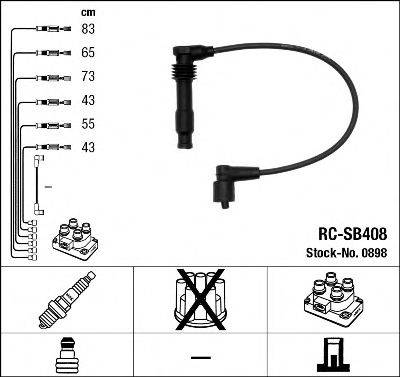 LUCAS DKB 454 Комплект дротів запалювання