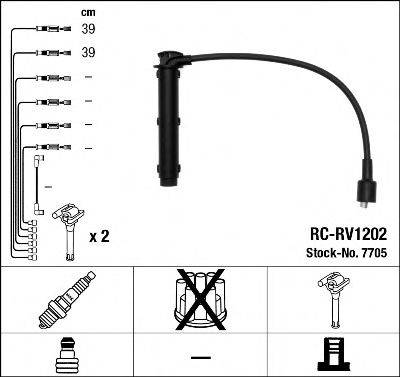 LAND ROVER GHT 291 Комплект дротів запалювання