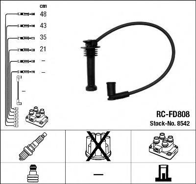CHAMPION LS357 Комплект дротів запалювання