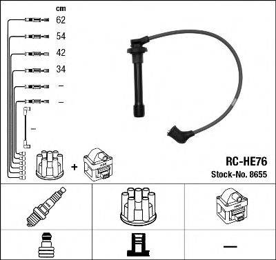 NGK 8655 Комплект дротів запалювання