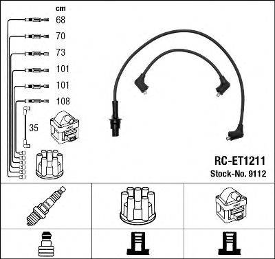 LEXUS 90919-21324 Комплект дротів запалювання