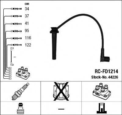 FORD 4429613 Комплект дротів запалювання