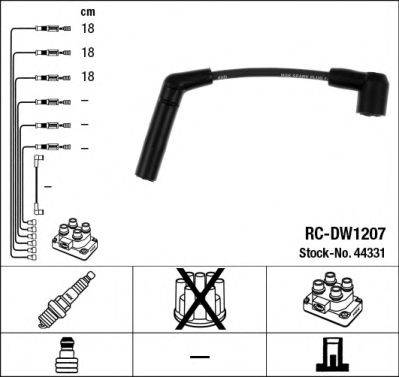 DAEWOO 96291306 Комплект дротів запалювання