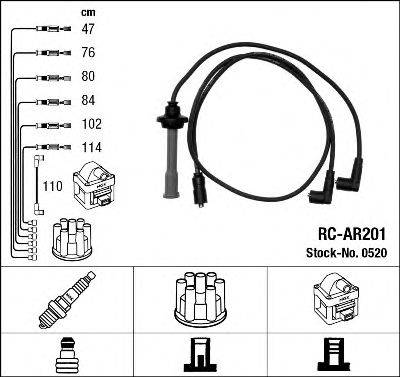 FACET 4866 Комплект дротів запалювання