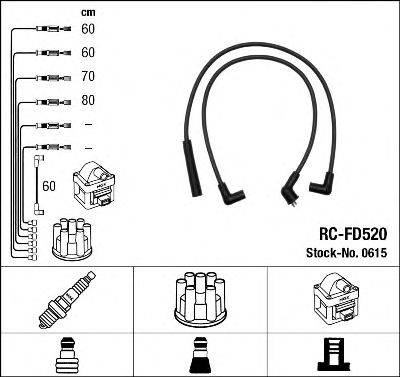FORD 1063611 Комплект дротів запалювання