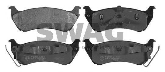 SWAG 23191 Комплект гальмівних колодок, дискове гальмо