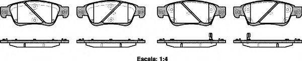 ROADHOUSE 24933 Комплект гальмівних колодок, дискове гальмо