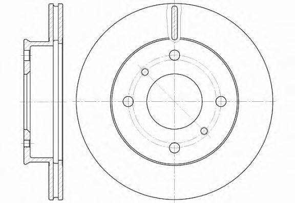 NISSAN 402064E100 гальмівний диск