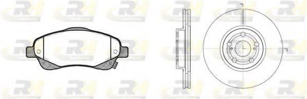 TOYOTA 4465052100 Комплект гальм, дисковий гальмівний механізм