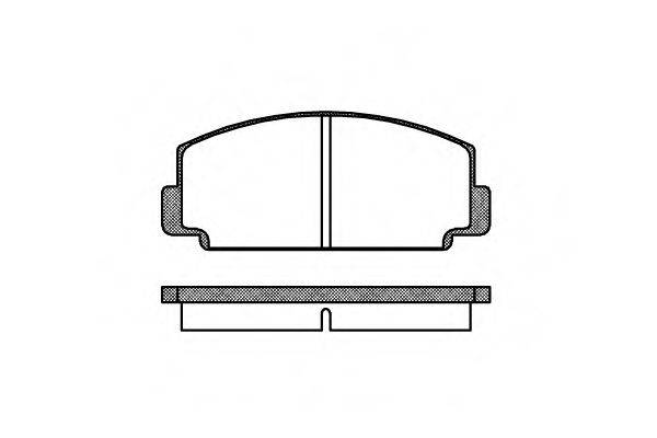 REMSA 20259 Комплект гальмівних колодок, дискове гальмо